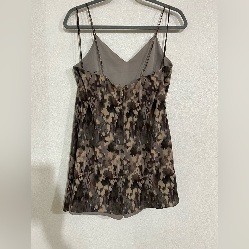 Haute Hippie Chorus abstract Silk stretch romper Sz 6 - Picture 6 of 9